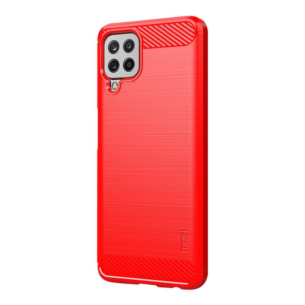 Cover-Discount  Galaxy A22 4G - Metall Carbon Look Hülle 