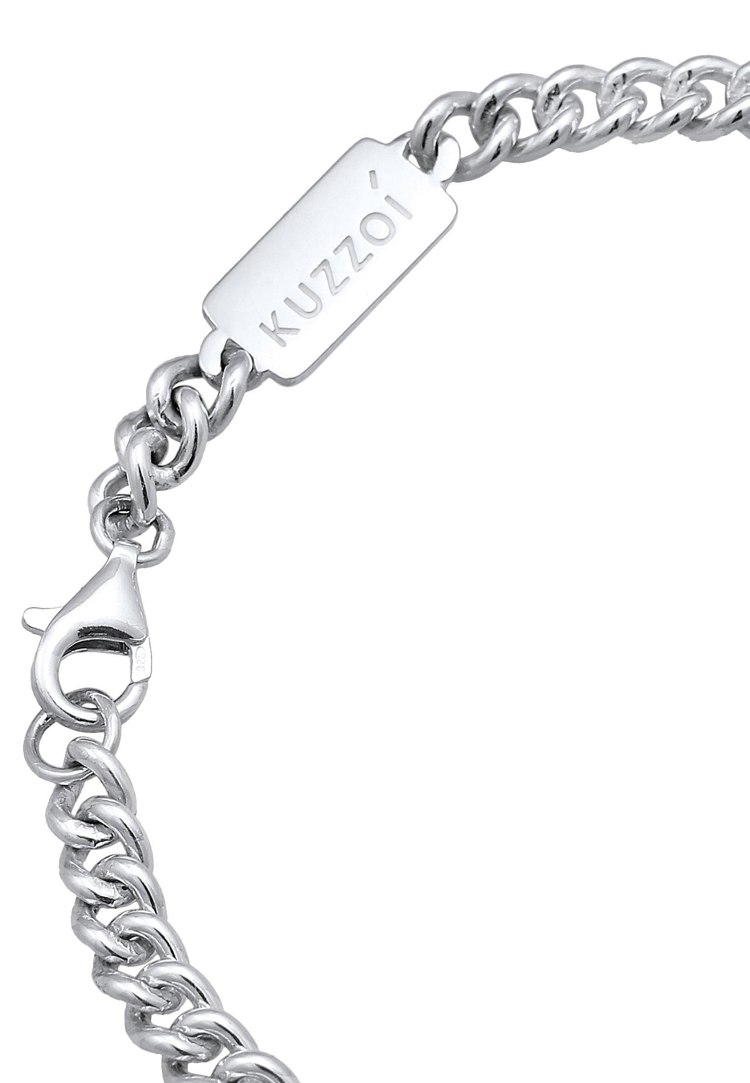 Kuzzoi  Armband  Rundpanzer Massiv 925 Silber 