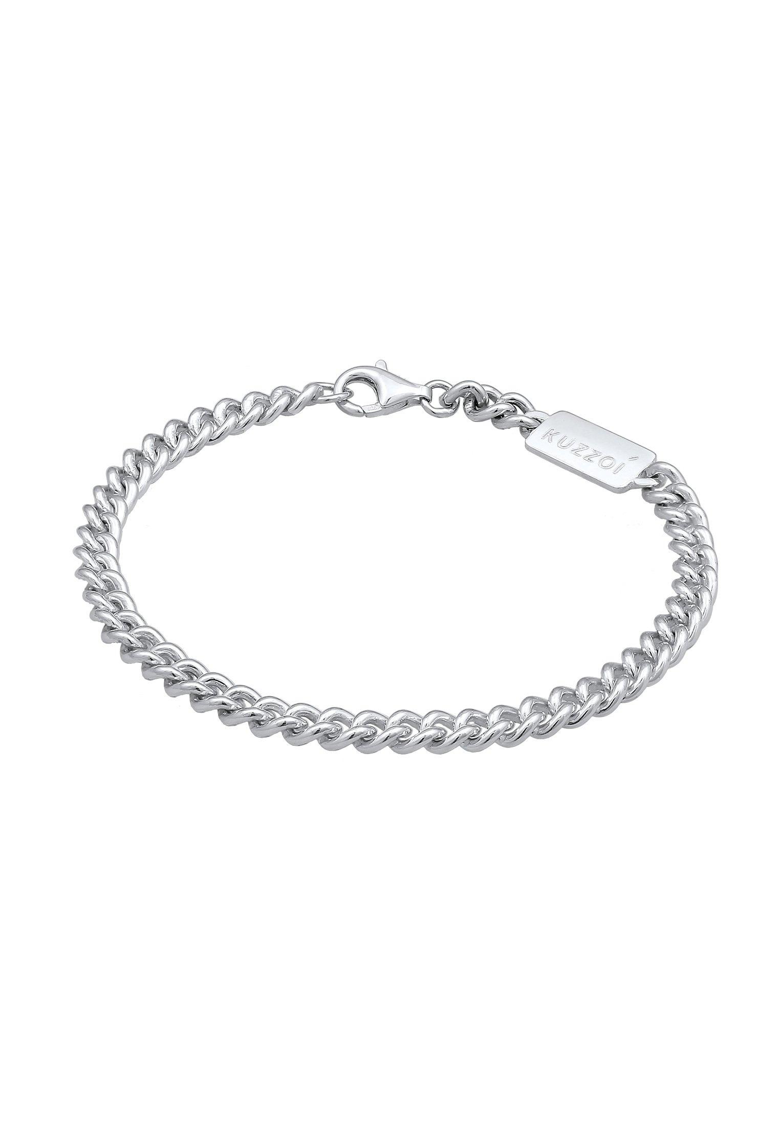 Kuzzoi  Armband  Rundpanzer Massiv 925 Silber 