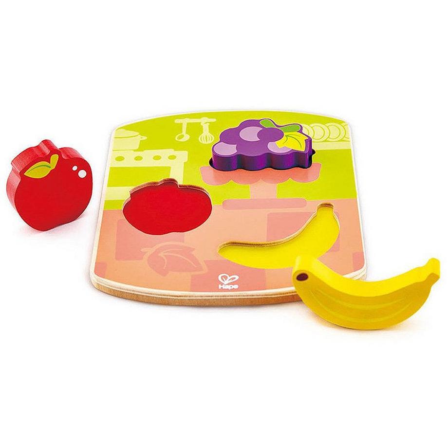 Puzzle Holzsteckpuzzle Früchte (4Teile)