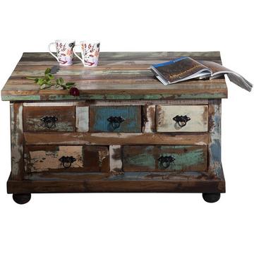 Tavolino da salotto River colorato 90x90