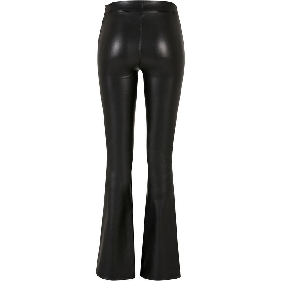 URBAN CLASSICS Pantaloni a Zampa in Ecopelle  