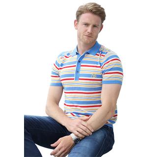 Bellemere New York  Polo en Tencel multicolore à rayures fantaisie Bellemere 