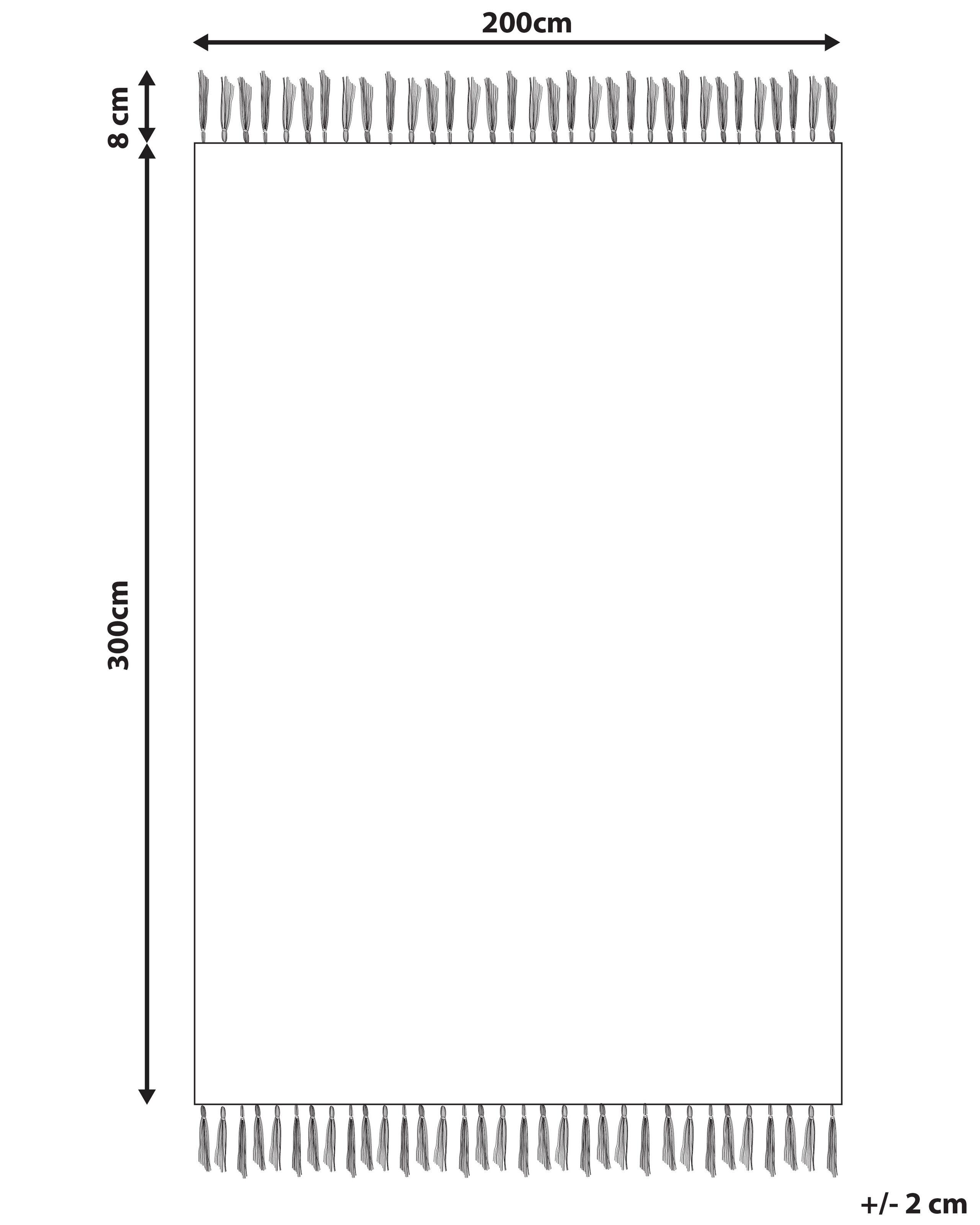 Beliani Teppich aus Wolle Boho VOSKETAP  