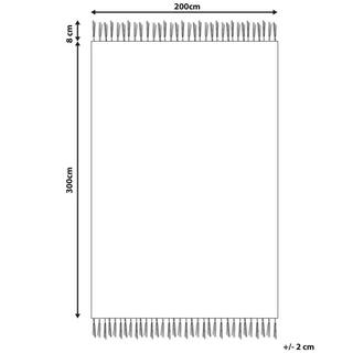 Beliani Teppich aus Wolle Boho VOSKETAP  