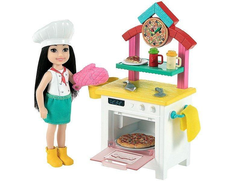Barbie  Karrieren Pizzabäckerin-Spielset mit Puppe 