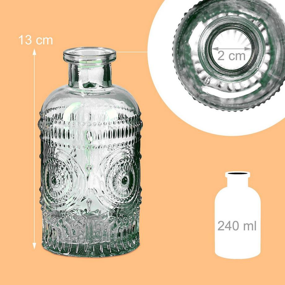 Northix Lot de 12 petits vases en verre  