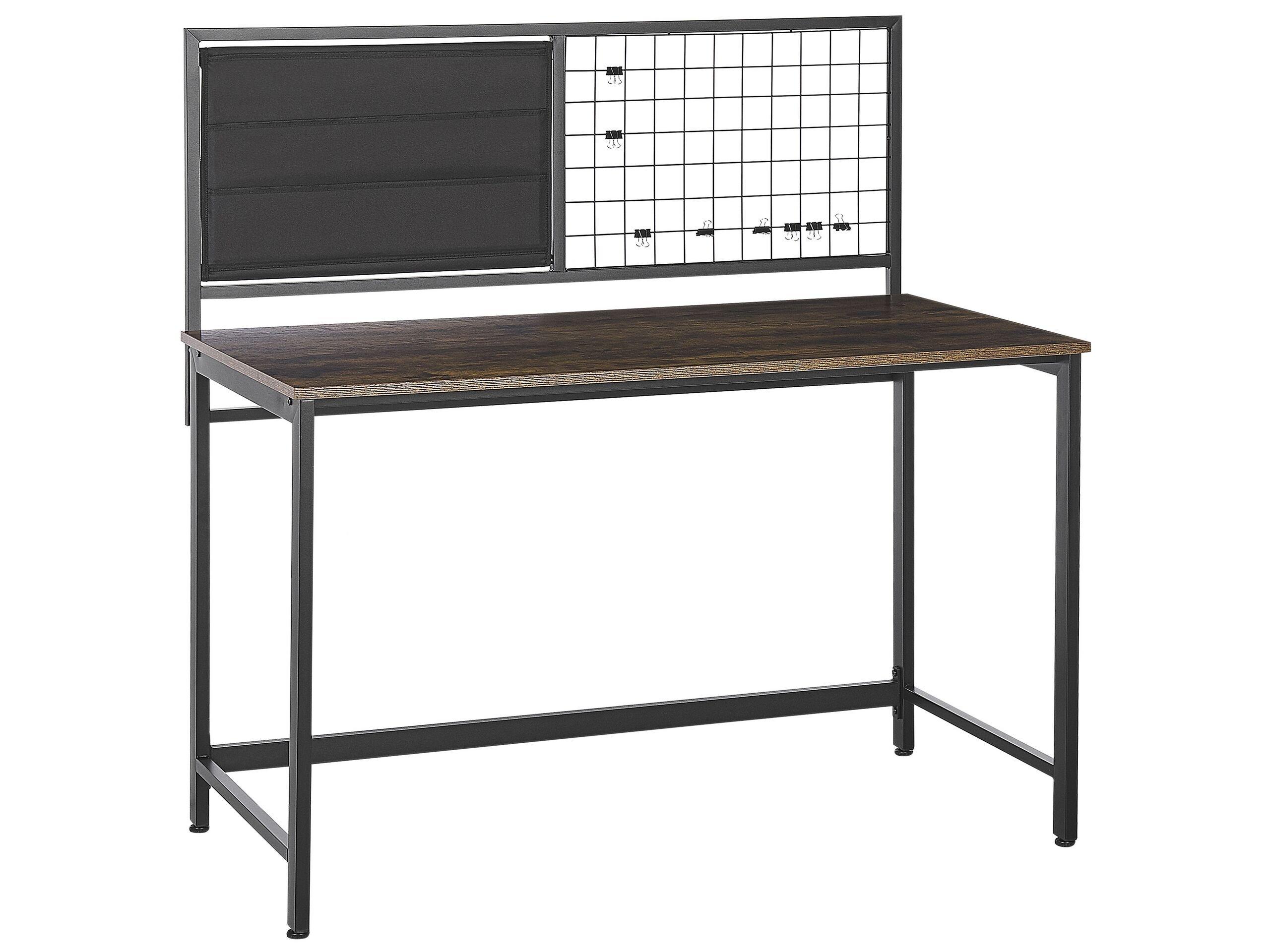 Beliani Schreibtisch mit Memoboard aus Faserplatte Modern VINCE  