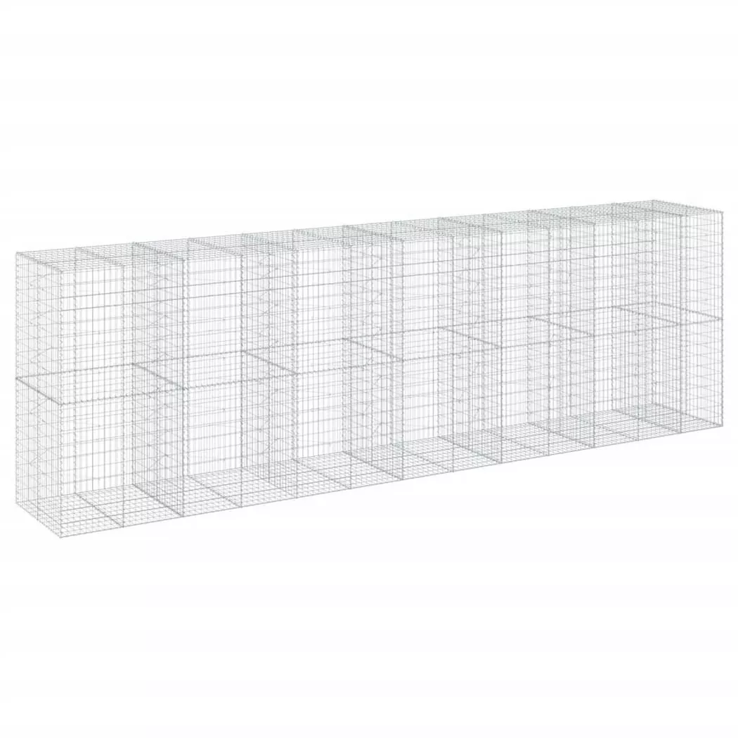 VidaXL - Gabionenkorb eisen, One Size, Silber