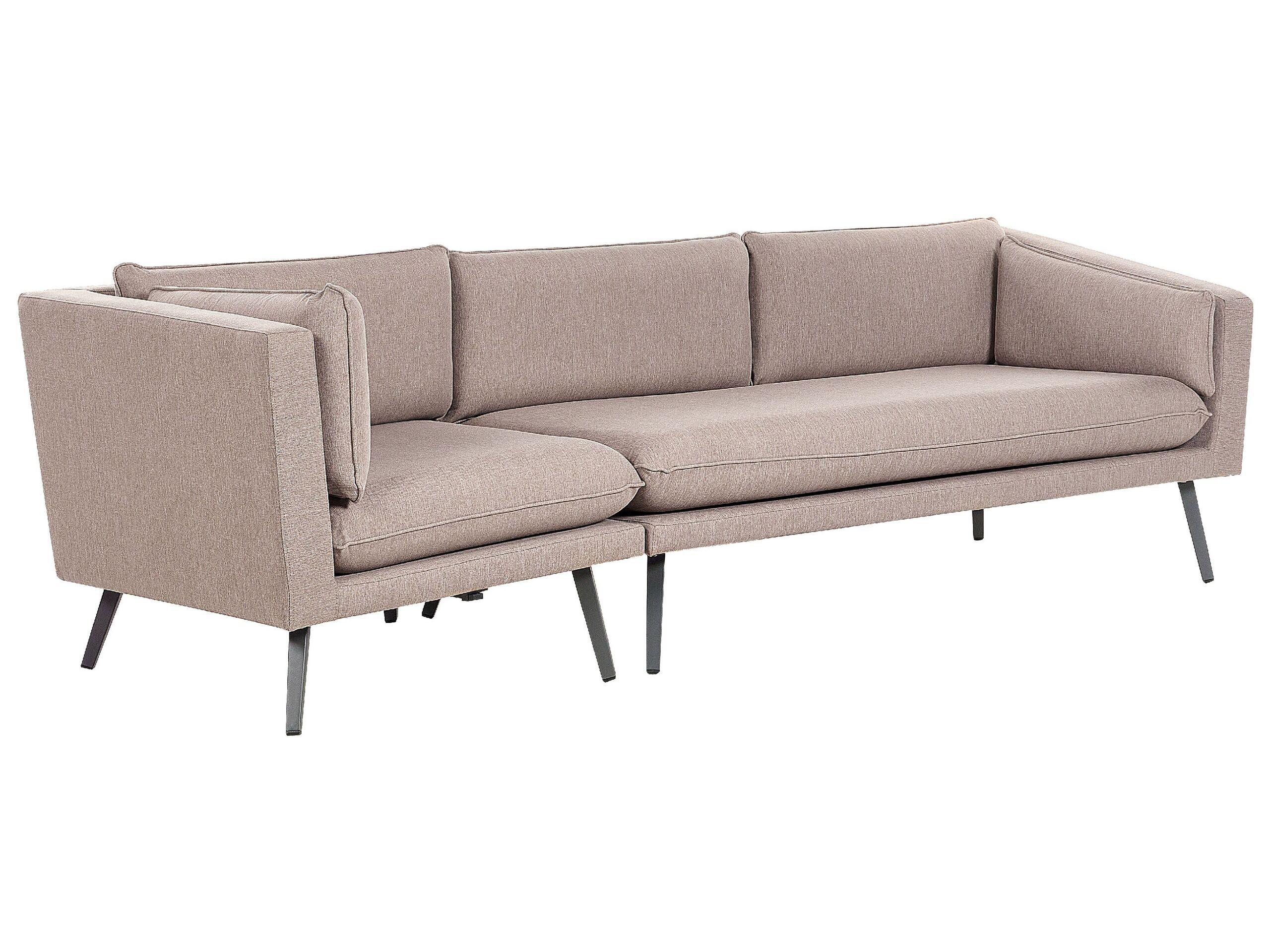 Beliani Ecksofa aus Polyester Modern LORETELLO  