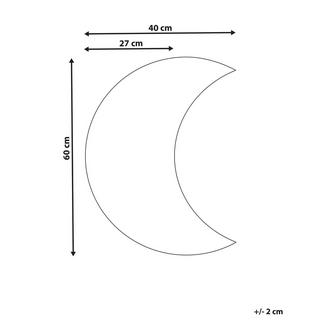 Beliani Wandspiegel aus Glas Modern PESMES  