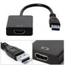eStore  USB 3.0 zu HDMI Adapter - Schwarz 