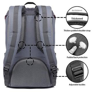 Only-bags.store Rucksack Studenten 17 Zoll Backpack für 15" Notebook Lässiger Daypacks Schüler Bag für Wandern  