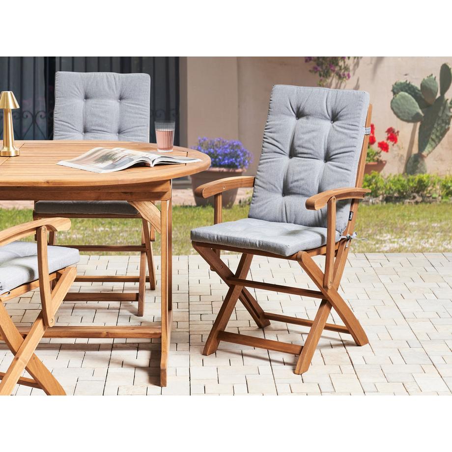 Beliani Set di 2 cuscini Schiena/Seduta en Lino sintetico  MAUI PREMIUM  