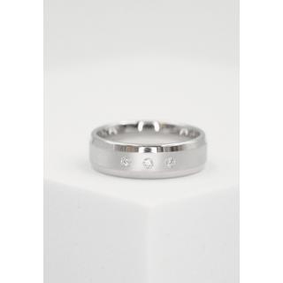 MUAU Schmuck  Bague de partenaire en argent 925 Zircone 