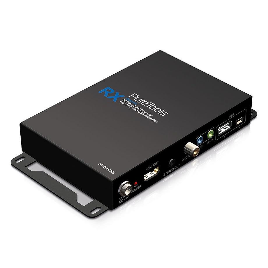 PureLink  PureLink PT-E-HD60 extension audio/video Émetteur et récepteur AV Noir 