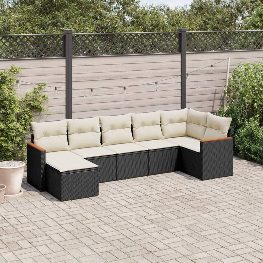 VidaXL Ensemble de canapés de jardin rotin synthétique  