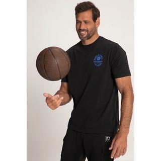 JP1880  T-shirt de fitness à manches courtes, imprimé basket-ball dans le dos 