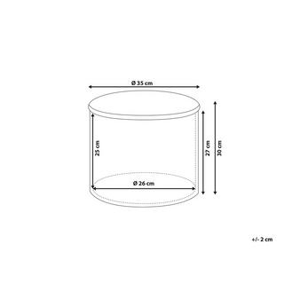 Beliani Pouf de rangement en Coton Rétro TUNICA  