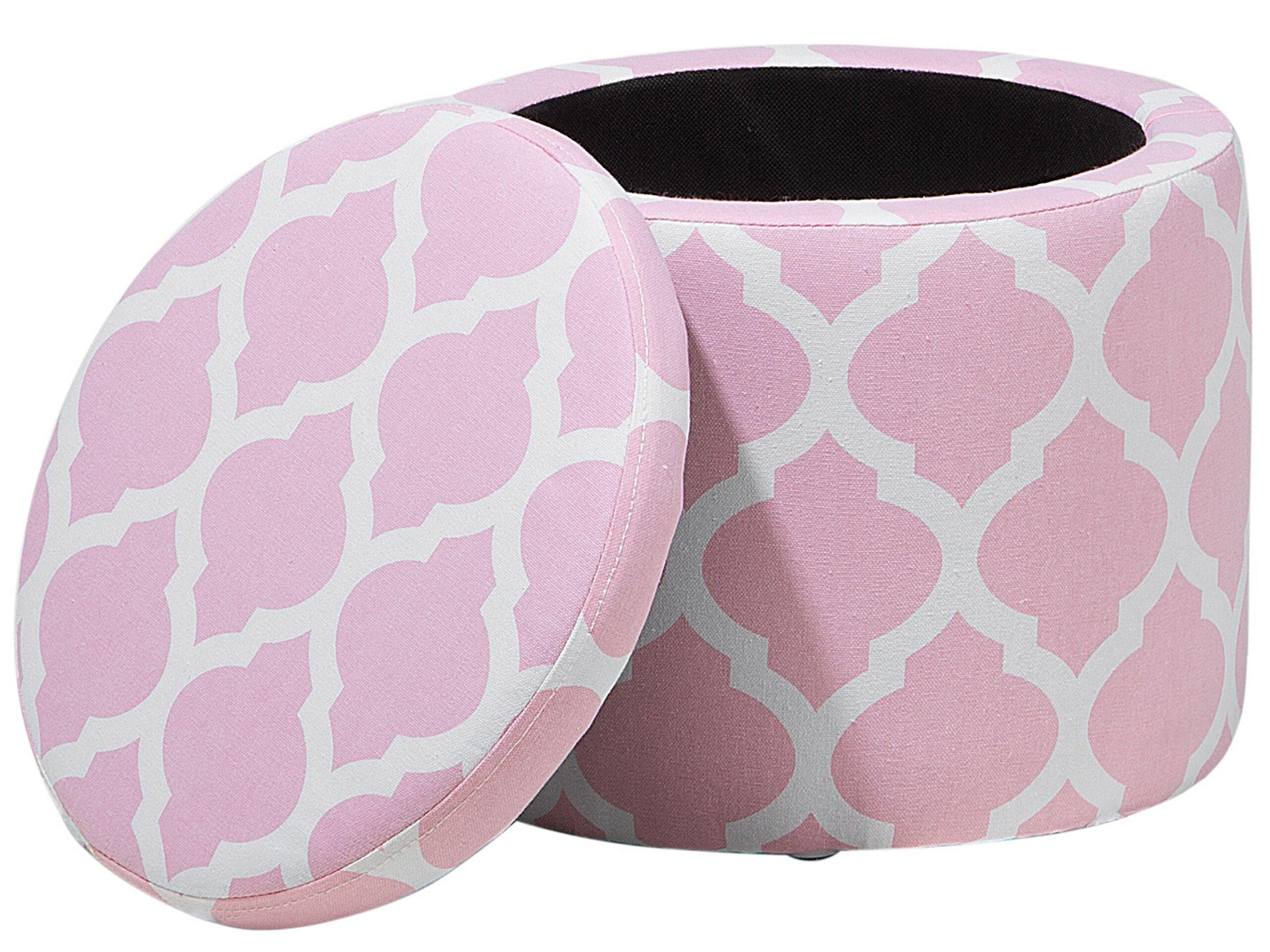 Beliani Pouf de rangement en Coton Rétro TUNICA  