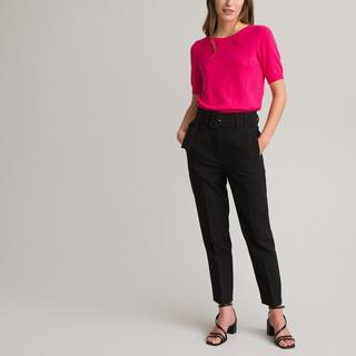 La Redoute Collections  Röhrenhose mit Gürtel 