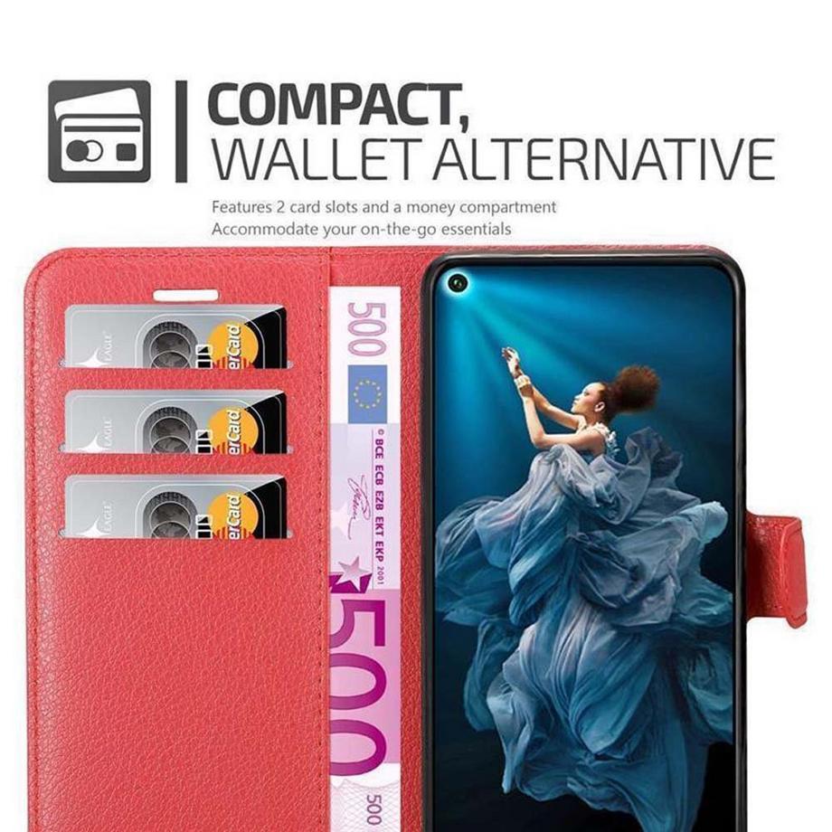 Cadorabo  Housse compatible avec Honor 20 / 20S / Huawei NOVA 5T - Coque de protection avec fermeture magnétique, fonction de support et compartiment pour carte 