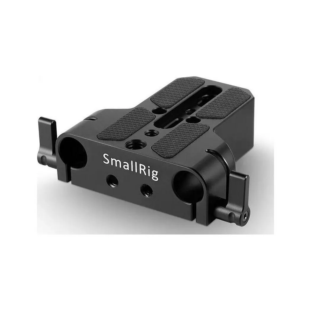 Placa Base de cámara SmallRig con abrazadera de riel de varilla doble de 15mm para Sony FS7 A7 Series para Canon C100 C300 C500 para Panasonic GH5 1674