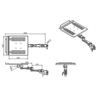 LINDY  40699 Notebook-Ständer Silber 