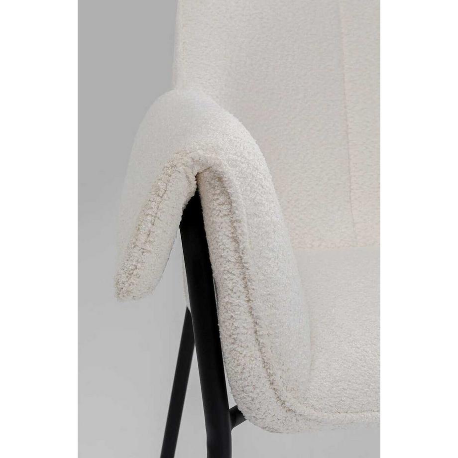 KARE Design Armlehnstuhl Bess creme  