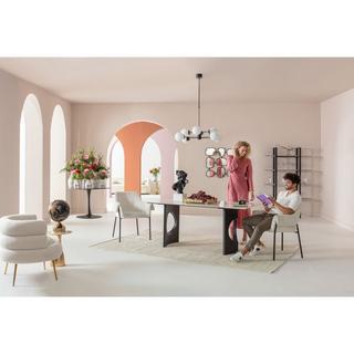 KARE Design Chaise avec accoudoirs Bess crème  