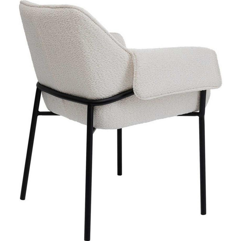 KARE Design Armlehnstuhl Bess creme  