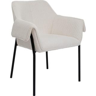 KARE Design Chaise avec accoudoirs Bess crème  