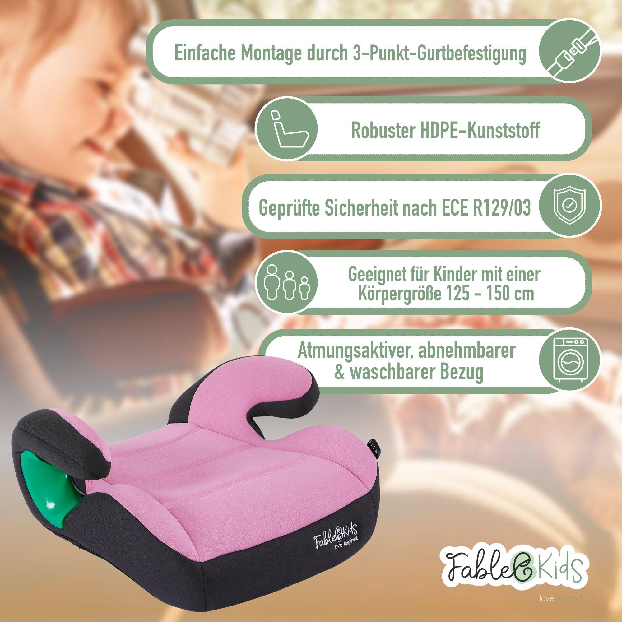 FableKids  Siège auto pour enfants Siège auto pour enfants Rehausseur ECE 