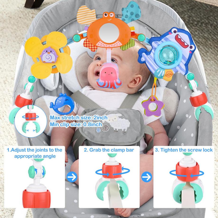 Activity-board  Jouet chariot pour arche de jeu Jouet de motricité pour bébé 