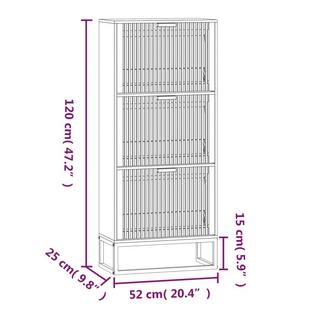 VidaXL Schuhschrank holzwerkstoff  