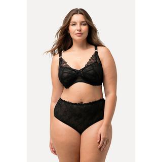 Ulla Popken  Soutien-gorge à armatures, dentelle motif cœurs et rubans fantaisie - bonnet C-F 