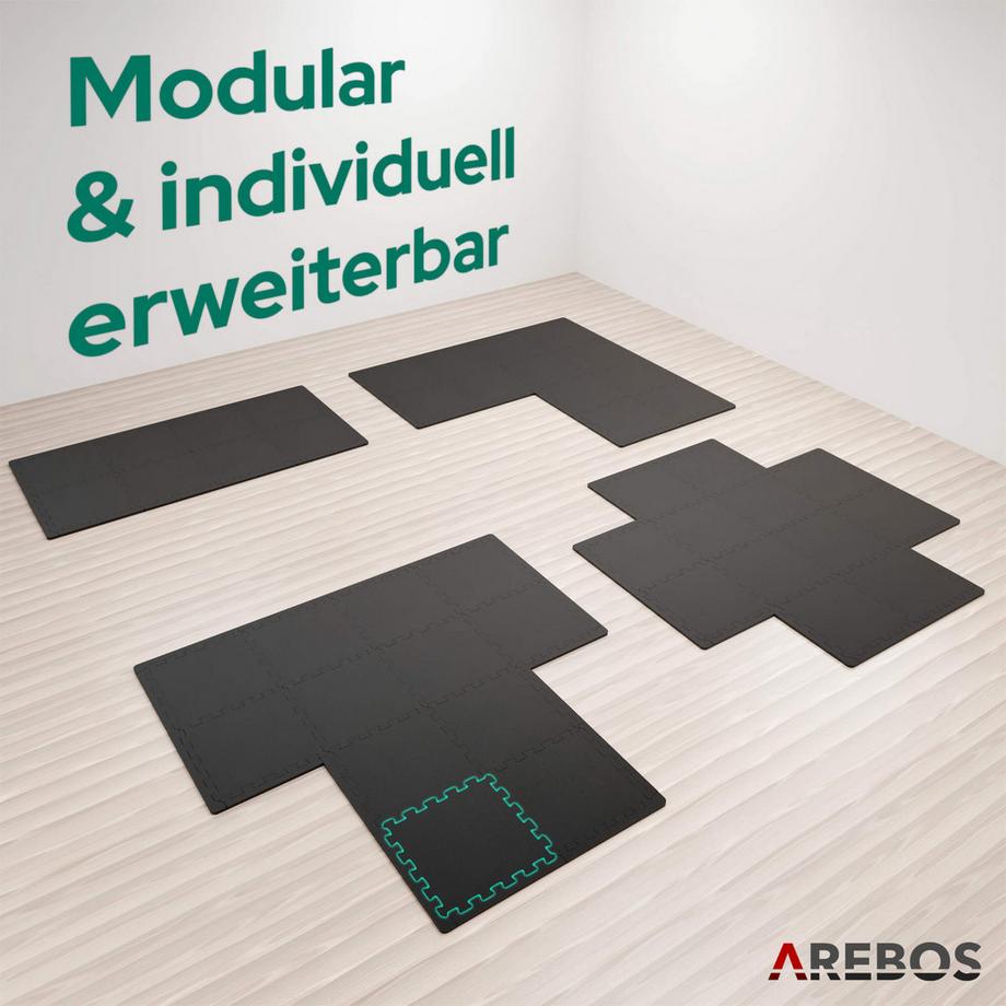 Arebos  28x Puzzlematte Bodenschutzmatte Spielmatte 