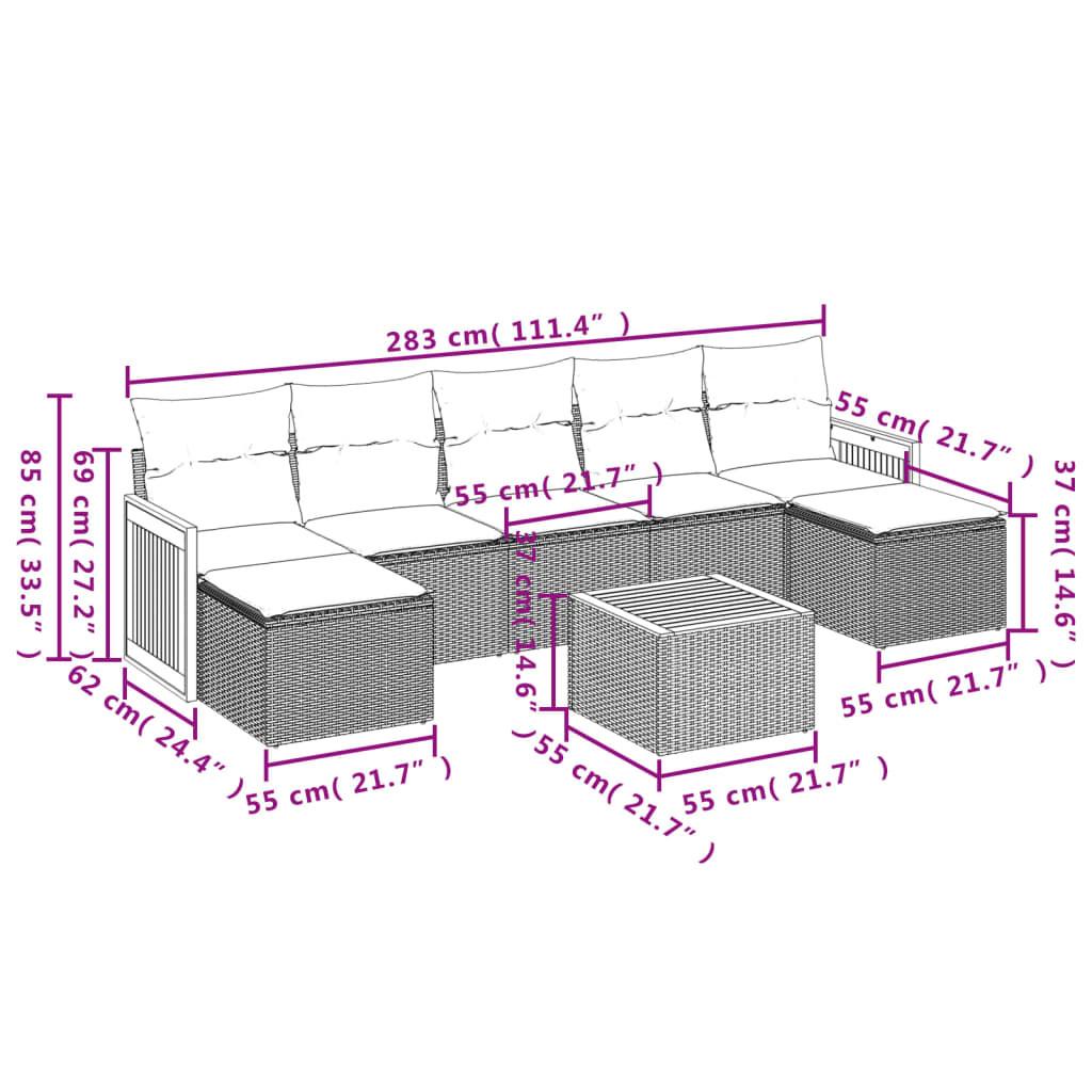 VidaXL Garten sofagarnitur poly-rattan  