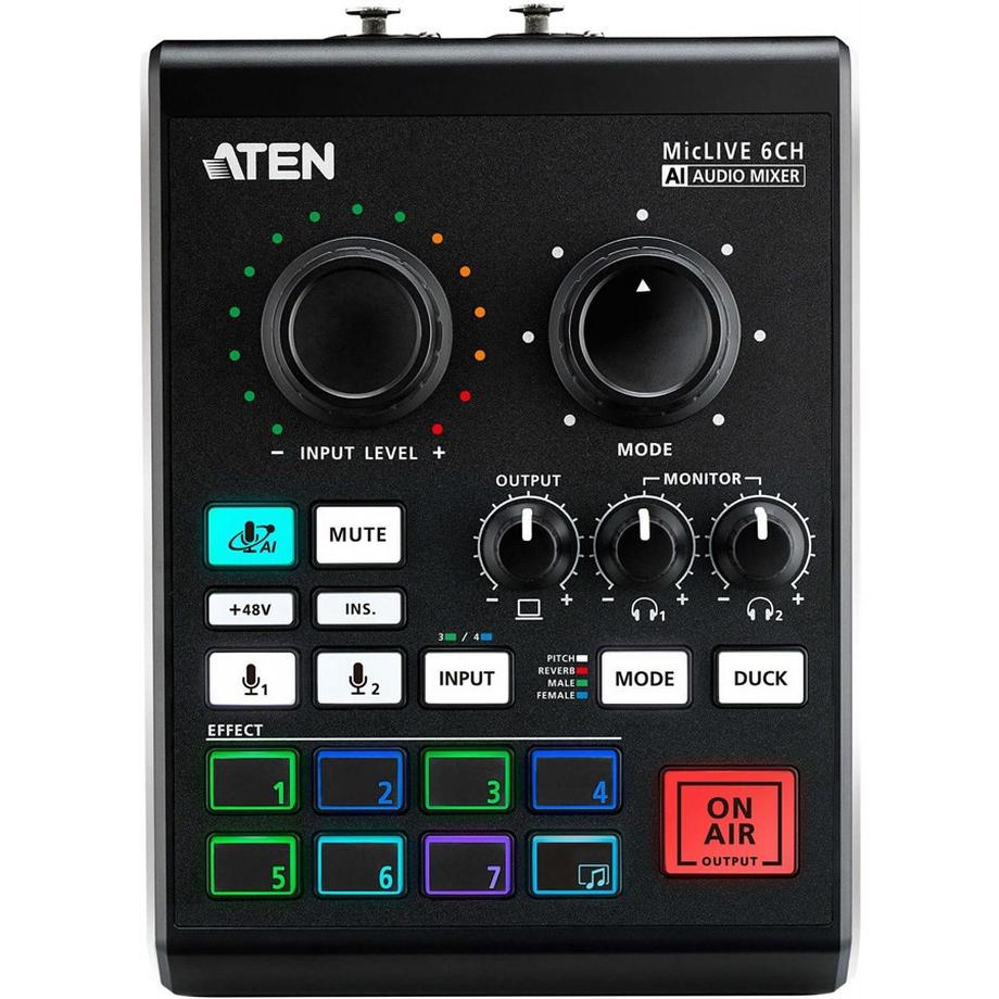 ATEN  Mischpult UC8000 MicLive 6CH Audio Mixer 