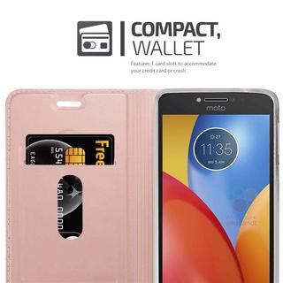 Cadorabo  Housse compatible avec Motorola MOTO E4 - Coque de protection avec fermeture magnétique, fonction de support et compartiment pour carte 