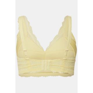 Ulla Popken  Bralette senza ferretto con coppe morbide, pizzo e coppa B-F 