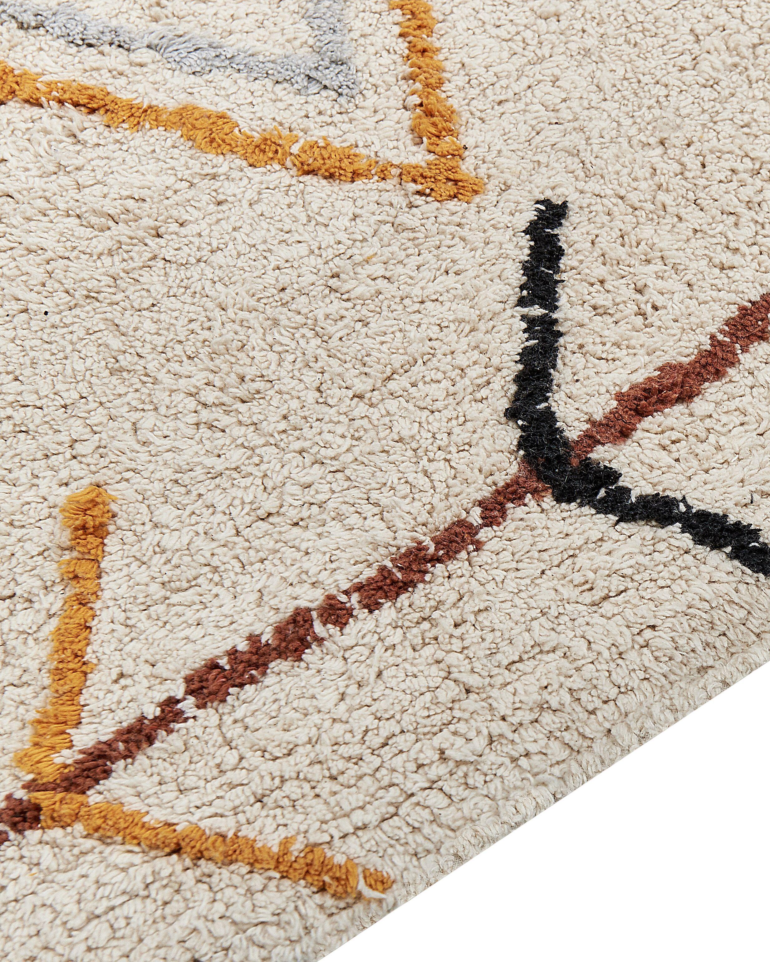 Beliani Tapis en Coton Boho BOLAY  