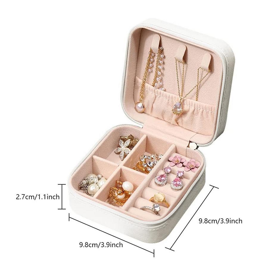 Only-bags.store  Boîte à bijoux , Mini boîte de rangement portable pour bagues, boucles d'oreilles 