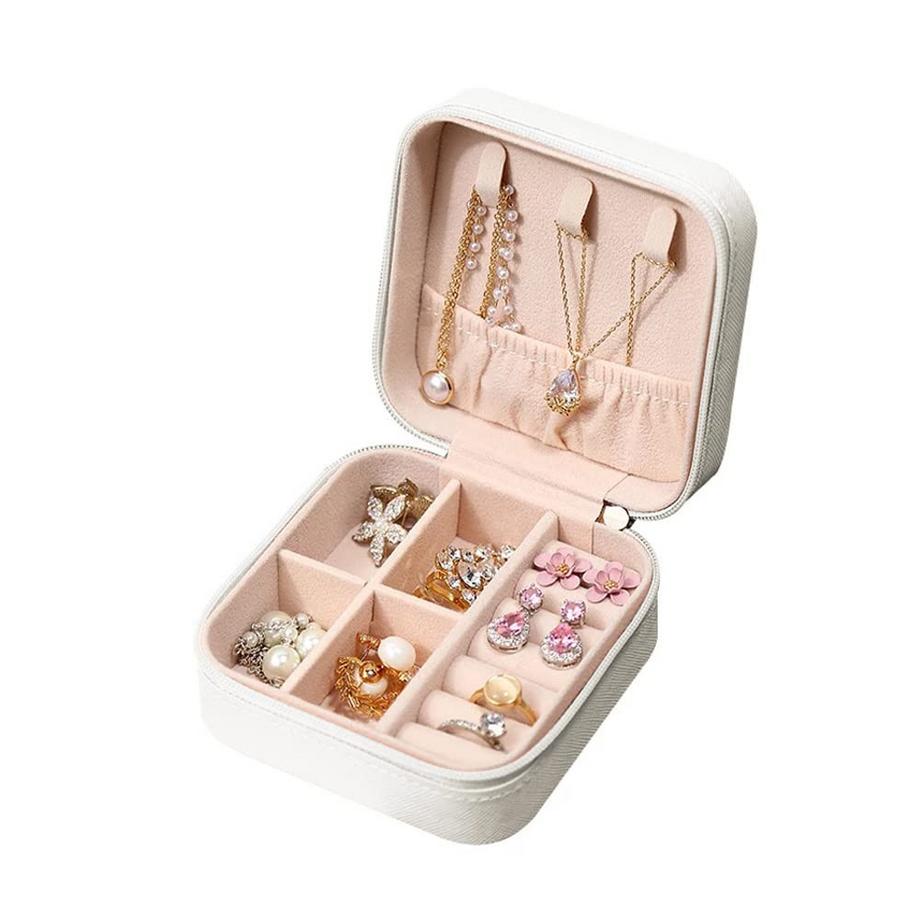 Only-bags.store  Boîte à bijoux , Mini boîte de rangement portable pour bagues, boucles d'oreilles 