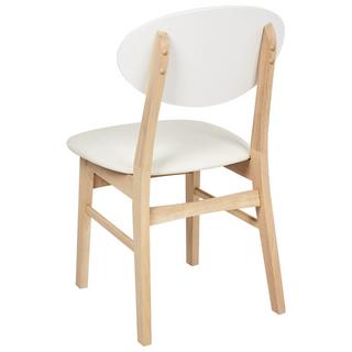 Beliani Set di 2 sedie da pranzo en Legno di caucciù Scandinavo AMERY  