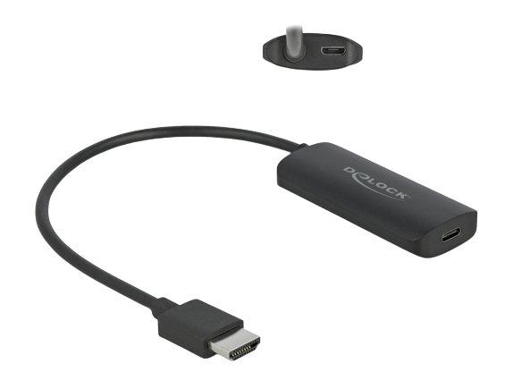 DeLock  DeLOCK Adaptateur HDMI-A mâle vers USB Type-C femelle (DP Alt Mode) 8K 