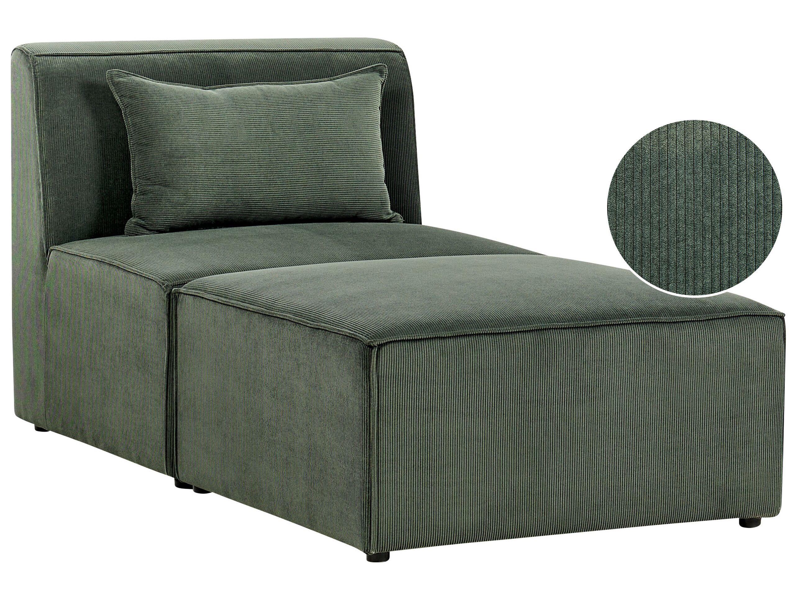 Beliani Chaiselongue aus Cord Modern LEMVIG  