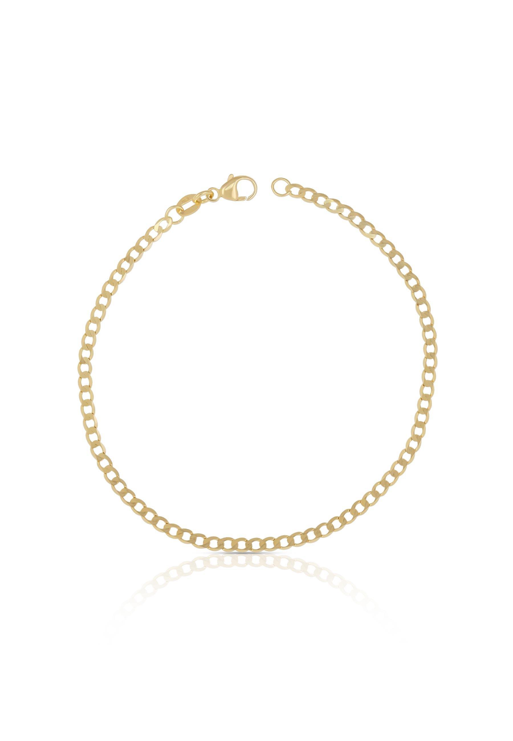 MUAU Schmuck  Bracelet Panzer Gelbgold 750, 19cm, 2.4mm 