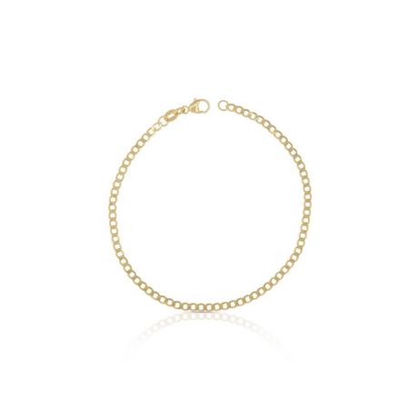 MUAU Schmuck  Bracelet réservoir en or jaune 750, 19cm, 2,4mm 