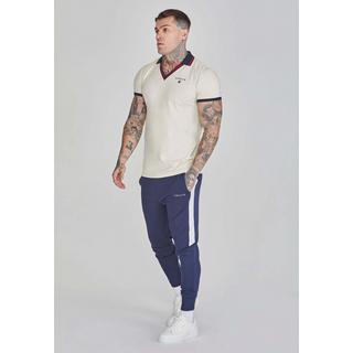 Sik Silk  Poloshirt Polo T-Shirt in Ecru 